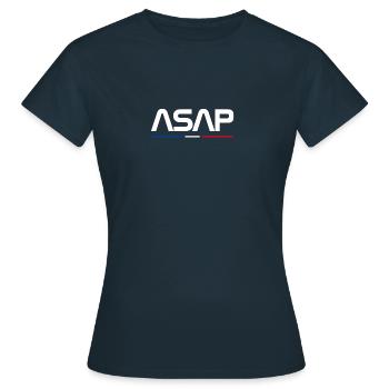 ASAP bleu blanc rouge - T-shirt Femme - marine - Devant - AI Model Female 172 dark (172cm)