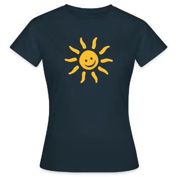 Formes soleil Été Vacances vacances d'été - T-shirt Femme - marine - Devant - AI Model Female 172 dark (172cm)