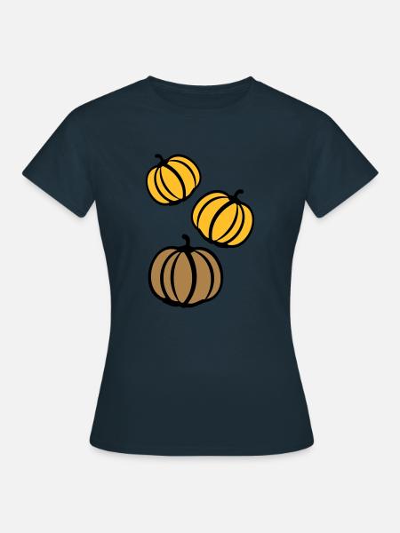 Kürbisse - Frauen T-Shirt - Navy