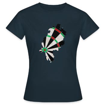 Dartboard Hesse - T-shirt Femme - marine - Devant - AI Model Female 172 dark (172cm)