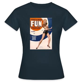 Vintage pin-up Army and Navy - Women's T-Shirt - navy - Front - AI Model Female 172 dark (172cm)