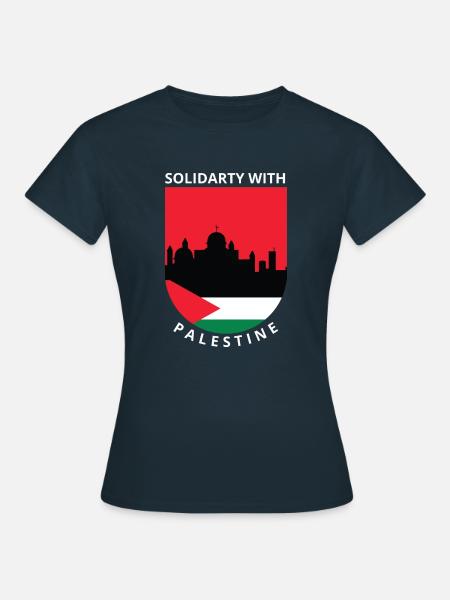 Free Palestine - Women's T-Shirt - navy