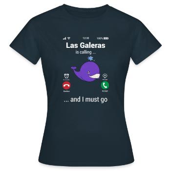 Las Galeras - République dominicaine - Santo Doming - T-shirt Femme - marine - Devant - AI Model Female 172 dark (172cm)