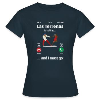 Las Terrenas - Dominikanische Republik - Frauen T-Shirt - Navy - Vorne - AI Model Female 172 dark (172cm)