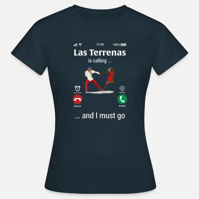 Las Terrenas - Repubblica Dominicana - Maglietta da donna - navy