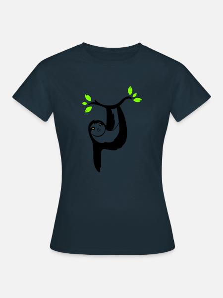 faultier 02 - Frauen T-Shirt - Navy