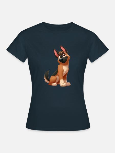 Deutscher Schäferhund 14 - Frauen T-Shirt - Navy