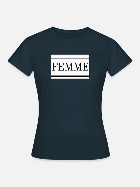 FEMME - Frauen T-Shirt - Navy