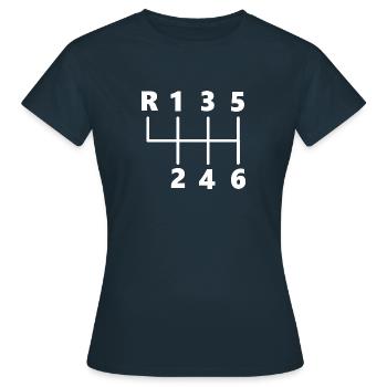 Circuit - T-shirt Femme - marine - Devant - AI Model Female 172 dark (172cm)