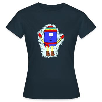 Conception du mutisme hivernal - T-shirt Femme - marine - Devant - AI Model Female 172 dark (172cm)