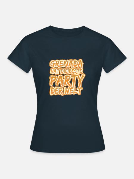 Grenada Grenada - Frauen T-Shirt - Navy