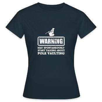 Pole Vault Vaulting - Women's T-Shirt - navy - Front - AI Model Female 172 dark (172cm)