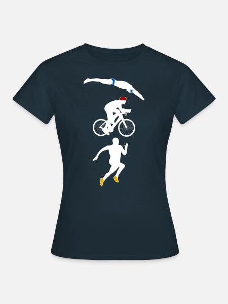 Triathlon - Frauen T-Shirt - Navy