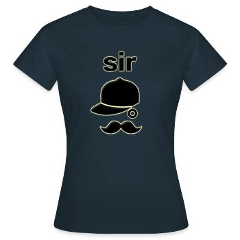 Sir T-Shirt - Women's T-Shirt - navy - Front - AI Model Female 172 dark (172cm)