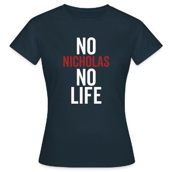 Kein Nikolaus Kein Leben - Frauen T-Shirt - Navy - Vorne - AI Model Female 172 dark (172cm)