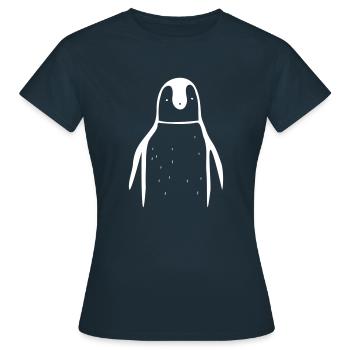 manchot - T-shirt Femme - marine - Devant - AI Model Female 172 dark (172cm)