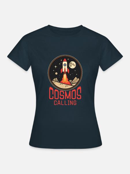 Kosmos ruft - Frauen T-Shirt - Navy