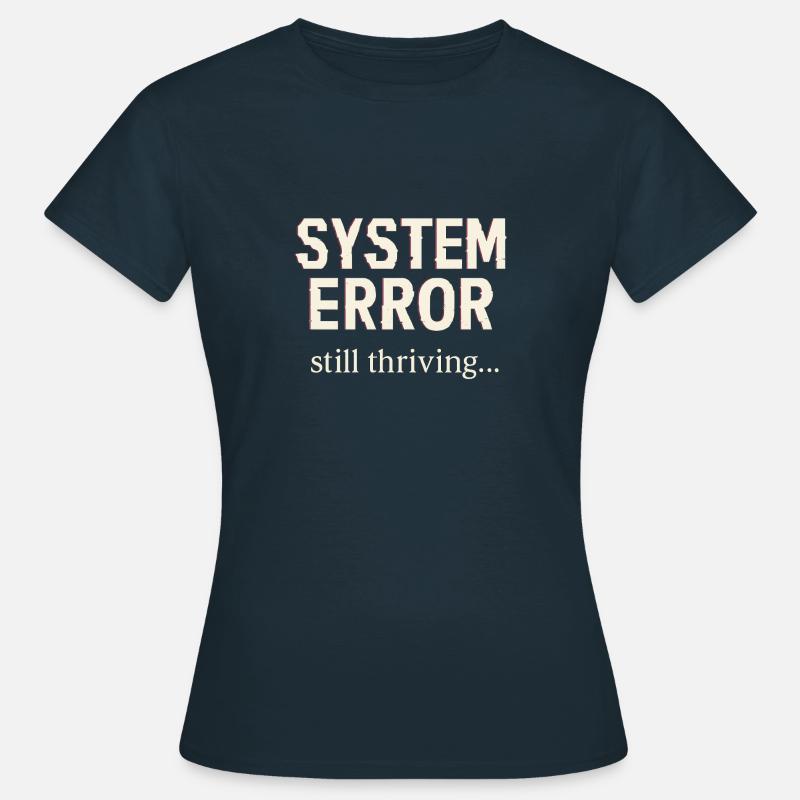 System Error - Women's T-Shirt - navy