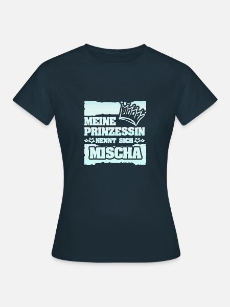 Mädchenname Mischa - Frauen T-Shirt - Navy