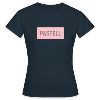 PASTELL – Minimalistisches Pastell Design - Frauen T-Shirt - Navy - Vorne - AI Model Female 172 dark (172cm)