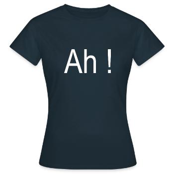 Oh, wie lustig das ist - Frauen T-Shirt - Navy - Vorne - AI Model Female 172 dark (172cm)