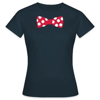 Nœud papillon - T-shirt Femme - marine - Devant - AI Model Female 172 dark (172cm)