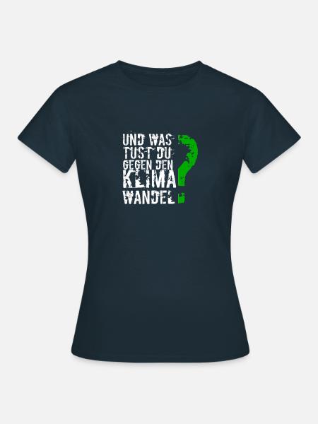 Klimawandel - Frauen T-Shirt - Navy