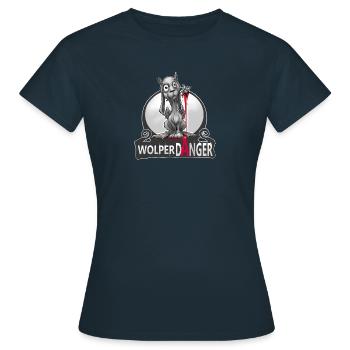 Wolperdinger - Frauen T-Shirt - Navy - Vorne - AI Model Female 172 dark (172cm)