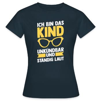 Familienmotiv Neffe - Frauen T-Shirt - Navy - Vorne - AI Model Female 172 dark (172cm)