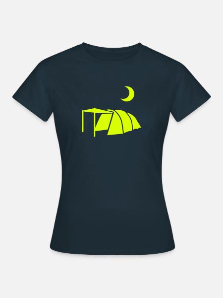 Zelt - Frauen T-Shirt - Navy