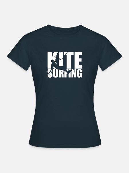 Kitesurfing - Frauen T-Shirt - Navy