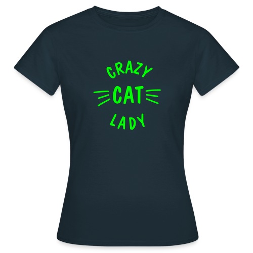 Vorschau: Crazy Cat Lady meow - Frauen T-Shirt