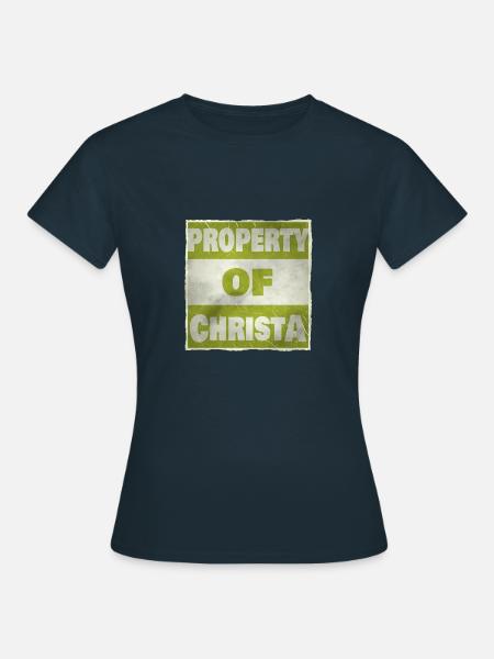 Besitz von Christa - Frauen T-Shirt - Navy
