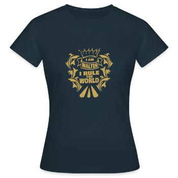 Walter - Frauen T-Shirt - Navy - Vorne - AI Model Female 172 dark (172cm)