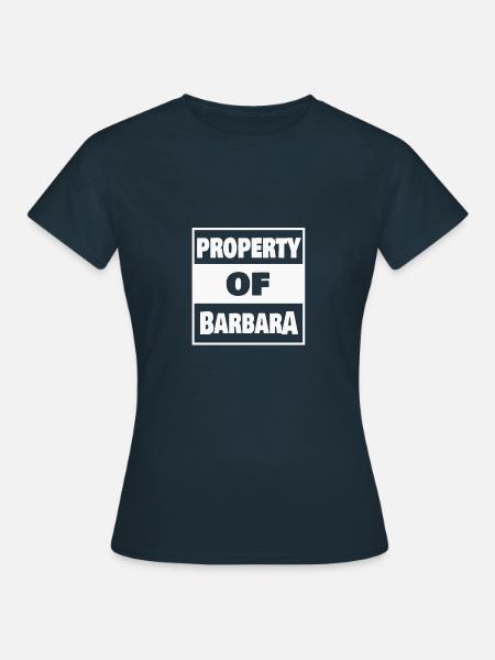 Besitz von Barbara - Frauen T-Shirt - Navy