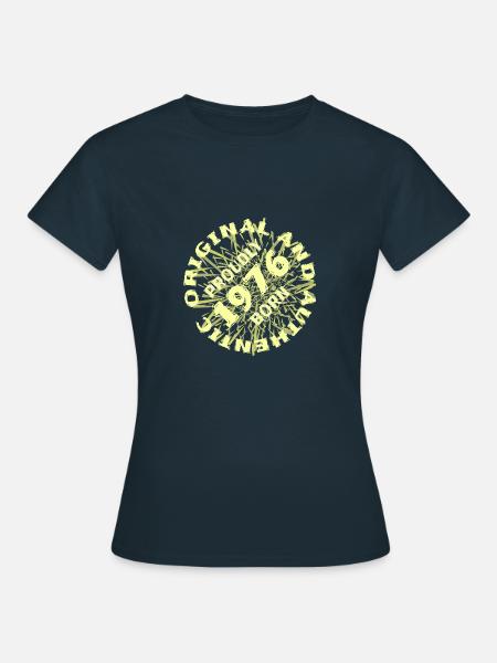Authentisch 1976 - Frauen T-Shirt - Navy