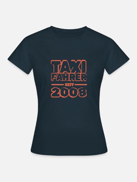 Jahr 2008 - Frauen T-Shirt - Navy