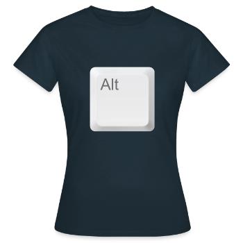 Taste alt Tastatur 11 o - Frauen T-Shirt - Navy - Vorne - AI Model Female 172 dark (172cm)
