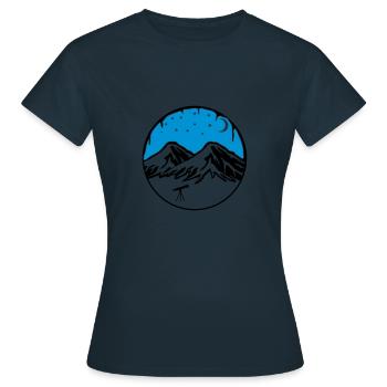 Ciel étoilé - T-shirt Femme - marine - Devant - AI Model Female 172 dark (172cm)