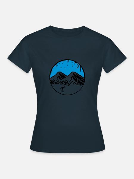 sternenhimmel - Frauen T-Shirt - Navy