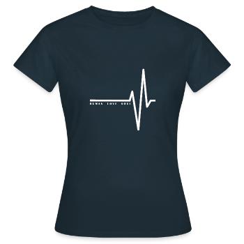 frequency - Women's T-Shirt - navy - Front - AI Model Female 172 dark (172cm)