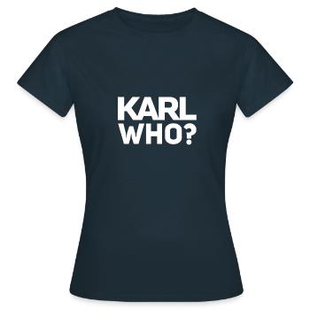 Karl qui? - T-shirt Femme - marine - Devant - AI Model Female 172 dark (172cm)