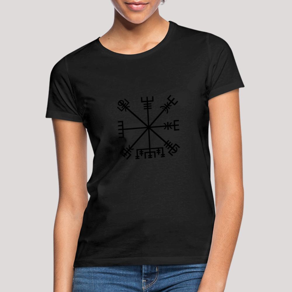 Vegvisir - Frauen T-Shirt Schwarz