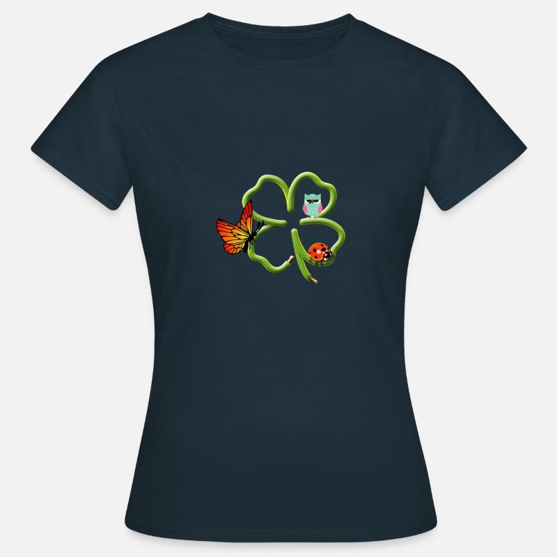 Four-leaf clover - Women's T-Shirt - navy