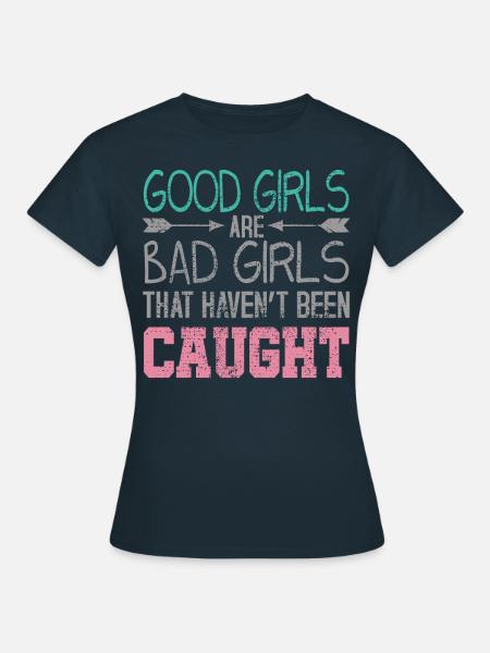 Boese Maedchen Gute Maedchen - Frauen T-Shirt - Navy