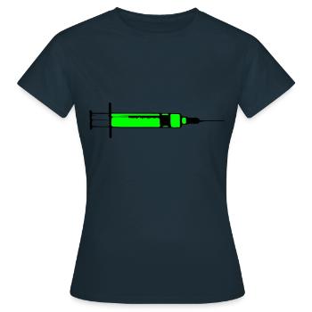 Injection létale Toxic 2c - T-shirt Femme - marine - Devant - AI Model Female 172 dark (172cm)