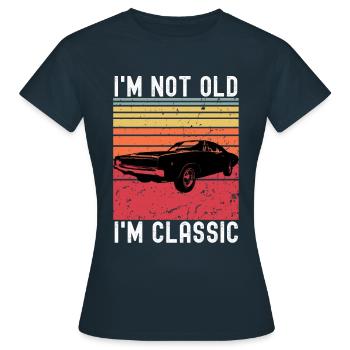 Classic Car - Women's T-Shirt - navy - Front - AI Model Female 172 dark (172cm)