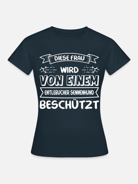 Entlebucher Sennenhund Frau - Frauen T-Shirt - Navy