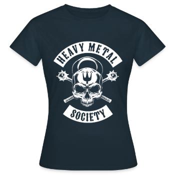 Heavy Metal Society - T-shirt Femme - marine - Devant - AI Model Female 172 dark (172cm)