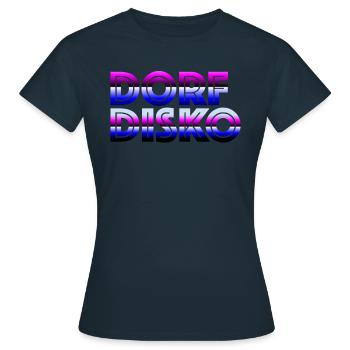 Discothèque du village - T-shirt Femme - marine - Devant - AI Model Female 172 dark (172cm)